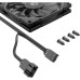 Кулер для корпуса/ Case Cooler ID-COOLING TF-9215-K (92x92x15mm, 4-pin PWM, 46CFM, 35.2dBA, 2800RPM, Black)