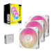 Кулер для корпуса/ Case Cooler Corsair iCUE LINK RX120 MAX RGB (120x120x30mm, 4-pin PWM, RGB, 71.3CFM, 29.5dBA, 2000RPM, White, 3pcs)