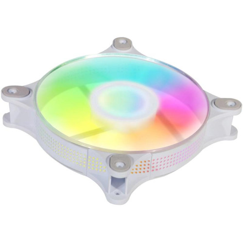 Вентилятор для корпуса GMNG GG-CF120ARGB4-PWMWH ARGB 120х120x25 белый 4-pin 28дБ Ret [GG-CF120ARGB4-PWMWH]