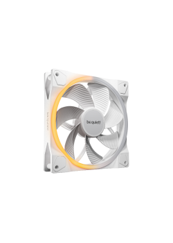 Кулер для корпуса/ Case Cooler be quiet! LIGHT WINGS 140mm PWM Reverse White (140x140x25mm, 4-pin PWM, ARGB, 51.4CFM, 25.5dBA, 1300RPM, White)