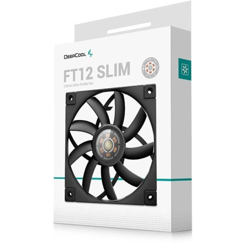 Вентилятор для корпуса Deepcool FT12 Slim 120х120x15 черный 4-pin 25.6дБ (R-FT12SLIM-BKWPN1-G) Ret Вентилятор для корпуса Deepcool FT12 Slim 120х120x15 черный 4-pin 25.6дБ (R-FT12SLIM-BKWPN1-G) Ret