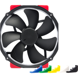 Кулер для корпуса/ Case Cooler Noctua NF-A15 HS-PWM chromax.black.swap (140x150x25mm, 4-pin PWM, 82.5CFM, 24.6dBA, 1500RPM, Black)