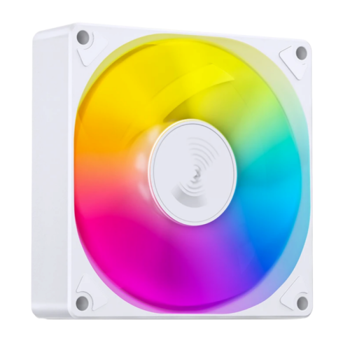 Кулер для корпуса/ Case Cooler JONSBO SL-925W (92x92x25mm, 4-pin PWM, ARGB, 38.2CFM, 33.8dBA, 2200RPM, White)