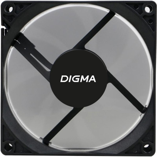 Вентилятор для корпуса Digma DFAN-90 90х90x25 черный 3-pin 4-pin (Molex) 23дБ Ret [DFAN-90]