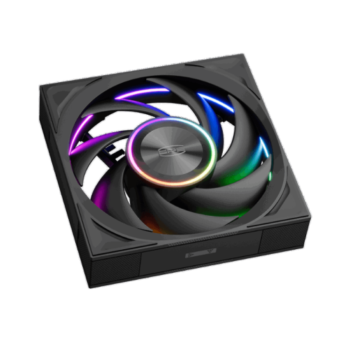 Кулер для корпуса/ Case Cooler PCCooler F7 X120 ARGB BK (120x120x28mm, 4-pin PWM, ARGB, 83CFM, 33.1dBA, 3000RPM, Black)