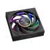 Кулер для корпуса/ Case Cooler PCCooler F7 X120 ARGB BK (120x120x28mm, 4-pin PWM, ARGB, 83CFM, 33.1dBA, 3000RPM, Black)