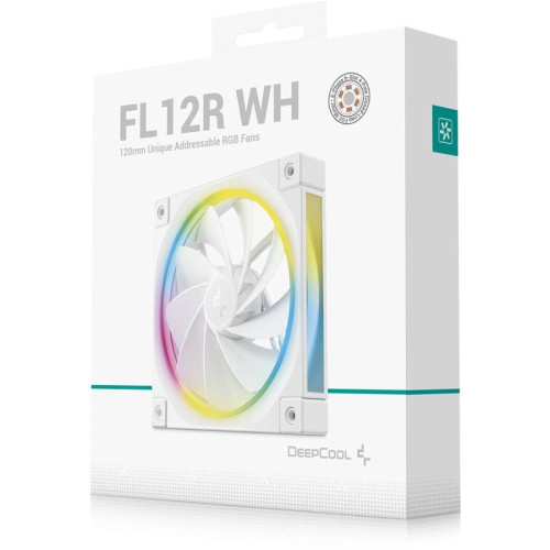 Вентилятор для корпуса Deepcool FL12R Wh Reverse ARGB 120х120x25 белый 4-pin 33.9дБ (R-FL12R-WHAPN1-G) Ret