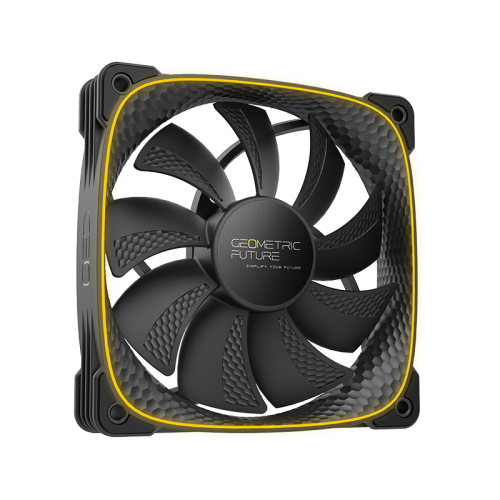 Вентилятор корпусный/ Case Cooler Geometric Future Squama 2503RB-12 Reverse (120x120x25mm, 4-pin PWM, ARGB, 57.67CFM, 29.87dBA, 1500RPM, Black)