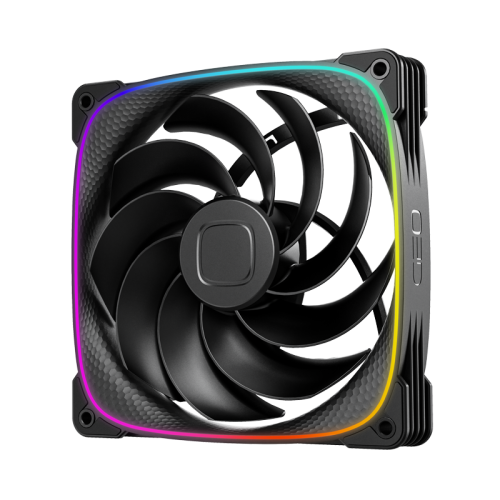 Вентилятор корпусный/ Case Cooler Geometric Future Squama 2503RB-14 Reverse (140x140x25mm, 4-pin PWM, ARGB, 71.8CFM, 34.0dBA, 2100RPM, Black)