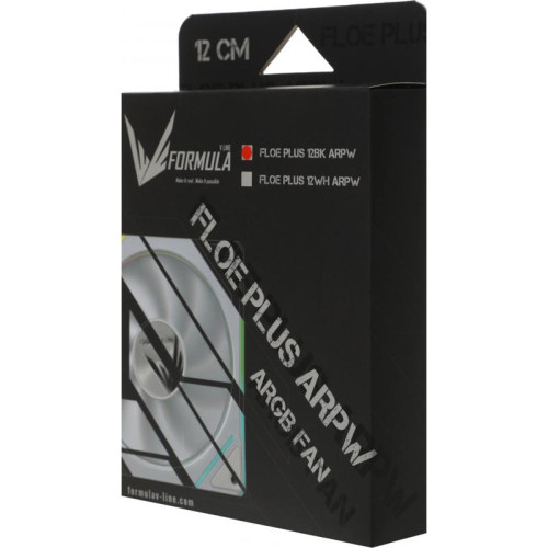 Вентилятор для корпуса Formula Floe Plus 12BK ARPW ARGB 120х120x25 черный 4-pin 26.8дБ Ret [FLOE PLUS 12BK ARPW]