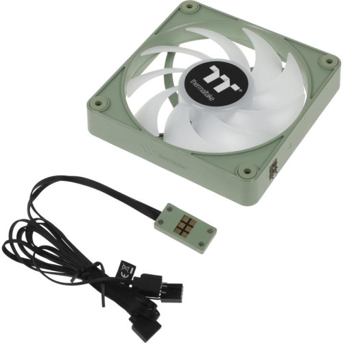 Вентилятор для корпуса Thermaltake CT120 EX Sync Matcha ARGB 120х120x25 зеленый 4-pin 28.5дБ (упак.:3шт) (CL-F196-PL12MG-A) Ret [CL-F196-PL12MG-A]