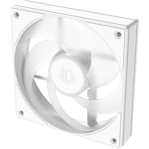 Кулер для корпуса/ Case Cooler ID-COOLING AS-120-ARGB-W (120x120x25mm, 4-pin PWM, ARGB, 58CFM, 27.2dBA, 2000RPM, White)