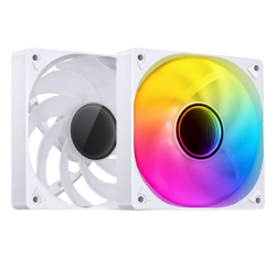 Кулер для корпуса/ Case Cooler JONSBO SL-120WR Reverse (120x120x25mm, 4-pin PWM, ARGB, 59.48CFM, 32.0dBA, 1500RPM, White)