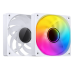 Кулер для корпуса/ Case Cooler JONSBO SL-120WR Reverse (120x120x25mm, 4-pin PWM, ARGB, 59.48CFM, 32.0dBA, 1500RPM, White)