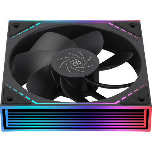Кулер для корпуса/ Case Cooler Thermalright TL-M12R Reverse (124x120x25mm, 4-pin PWM, ARGB, 42.6CFM, 23.2dBA, 1500RPM, Black)