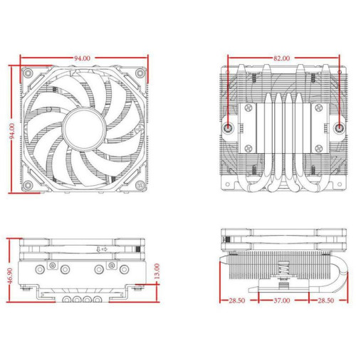 Кулер для процессора ID-COOLING IS-40-XT BLACK