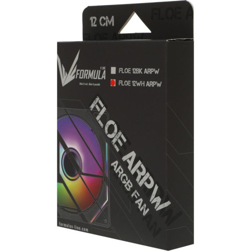 Вентилятор для корпуса Formula Floe 12WH ARPW ARGB 120х120x25 белый 4-pin 26.8дБ Ret [FLOE 12WH ARPW]