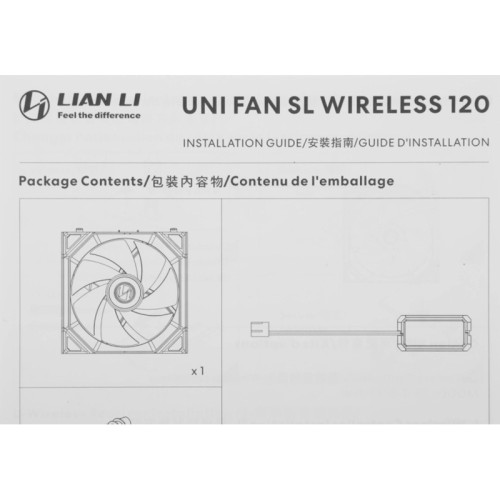 Вентилятор для корпуса Lian-Li Uni Fan SL Wireless 120 ARGB 120х124.5x28 белый 4-pin 28.5дБ (G99.12SL1W1W.R0) Ret