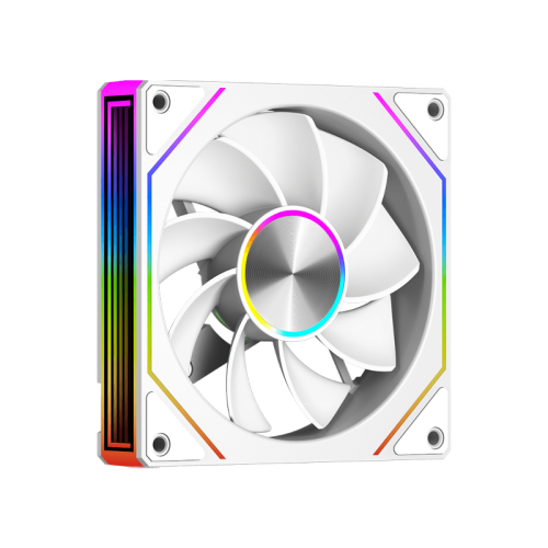 Кулер для корпуса/ Case Cooler PCCooler FG120R ARGB WH Reverse (120x120x25mm, 4-pin PWM, ARGB, 54CFM, 28.4dBA, 1800RPM, White)