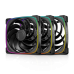Вентилятор корпусный/ Case Cooler Geometric Future Squama 2503RB-14 Reverse (140x140x25mm, 4-pin PWM, ARGB, 71.8CFM, 34.0dBA, 2100RPM, Black)