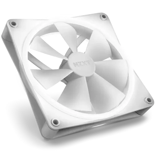 Кулер для корпуса ПК/ Case Cooler NZXT F140 RGB Duo (140x140x25mm, 4-pin PWM, RGB, 84.75CFM, 36dBA, 1800RPM, White)
