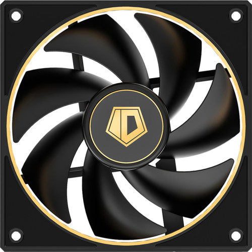 Кулер для корпуса/ Case Cooler ID-COOLING AF-127-GDL (120x120x27mm, 4-pin PWM, 78CFM, 29.9dBA, 2000RPM, Black)