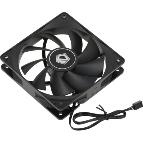 Вентилятор для корпуса ID-Cooling FL-12025K 120х120x25 черный 3-pin 21дБ Ret [FL-12025K]