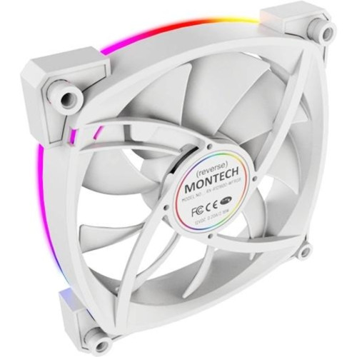 Вентилятор для корпуса Montech RX120 Reverse ARGB 120х120x25 белый 4-pin 27дБ (RX120 PWM WHITE) Ret [RX120 PWM WHITE]