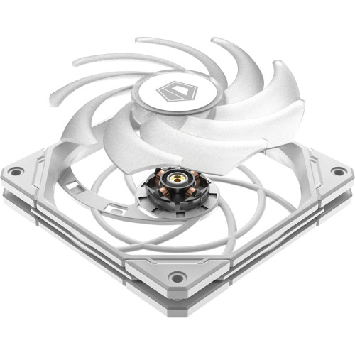 Кулер для корпуса/ Case Cooler ID-COOLING NO-12015-XT ARGB SNOW (120x120x15mm, 4-pin PWM, ARGB, 54.6CFM, 31.2dBA, 2000RPM, White)
