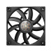 Вентилятор для корпуса Deepcool FT12 Slim 120х120x15 черный 4-pin 25.6дБ (R-FT12SLIM-BKWPN1-G) Ret