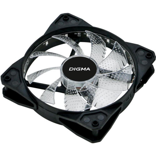 Вентилятор для корпуса Digma DFAN-FRGB2 RGB 120х120x25 черный 3-pin 4-pin (Molex) 23дБ Ret [DFAN-FRGB2]