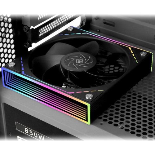 Кулер для корпуса/ Case Cooler Thermalright TL-M12R Reverse (124x120x25mm, 4-pin PWM, ARGB, 42.6CFM, 23.2dBA, 1500RPM, Black)