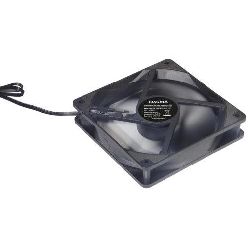 Вентилятор для корпуса Digma DFAN140PWM-1BK 140х140x25 черный 4-pin 28дБ Ret [DFAN140PWM-1BK]