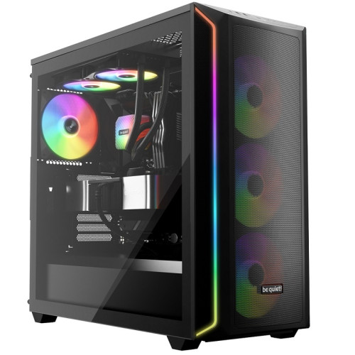 Кулер для корпуса/ Case Cooler be quiet! LIGHT WINGS LX 120mm PWM (120x120x25mm, 4-pin PWM, ARGB, 51.5CFM, 25.5dBA, 1600RPM, Black)