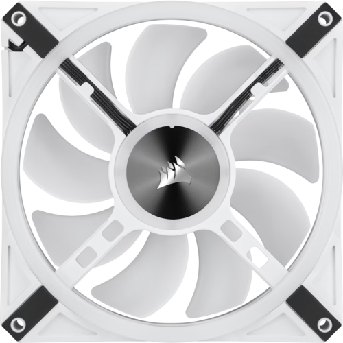Кулер для корпуса/ Case Cooler Corsair iCUE QL140 RGB 140mm (140x140x25mm, 4-pin PWM, RGB, 50.2CFM, 26dBA, 1250RPM, White, 2pcs)