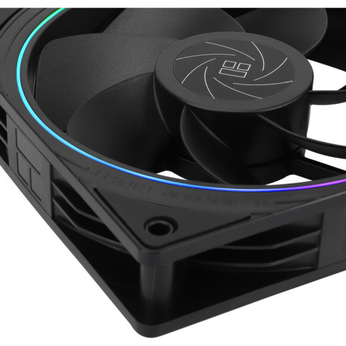Кулер для корпуса/ Case Cooler Thermalright TL-S12R Reverse (120x120x25mm, 4-pin PWM, ARGB, 47.6CFM, 23.2dBA, 1500RPM, Black)
