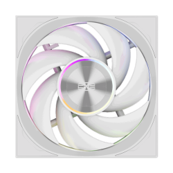 Кулер для корпуса/ Case Cooler PCCooler F7 X120 ARGB WH 3IN1 (120x120x28mm, 4-pin PWM, ARGB, 83CFM, 33.1dBA, 3000RPM, White, 3pcs)
