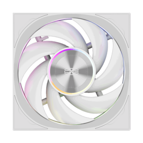 Кулер для корпуса/ Case Cooler PCCooler F7 X120 ARGB WH 3IN1 (120x120x28mm, 4-pin PWM, ARGB, 83CFM, 33.1dBA, 3000RPM, White, 3pcs)