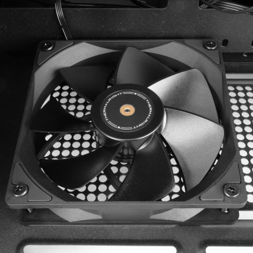 Кулер для корпуса/ Case Cooler Thermalright TL-G12RB Reverse (120x120x25mm, 4-pin PWM, 62.6CFM, 23.6dBA, 1500RPM, Black)