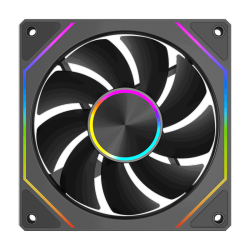 Кулер для корпуса/ Case Cooler PCCooler FG120 ARGB BK (120x120x25mm, 4-pin PWM, ARGB, 54CFM, 28.4dBA, 1800RPM, Black)