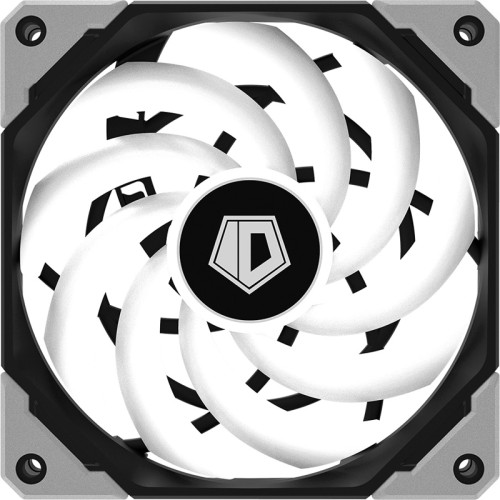 Кулер для корпуса/ Case Cooler ID-COOLING NO-12015-XT ARGB (120x120x15mm, 4-pin PWM, ARGB, 54.6CFM, 31.2dBA, 2000RPM, Black/White)