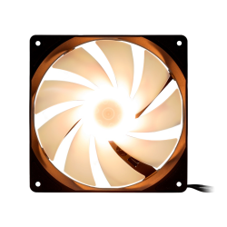 Кулер для ПК/ Case Cooler HSPD FN001 Black (140x140x25mm, 4-pin PWM, ARGB, 58.7CFM, 35dBA, 1500RPM, Black)