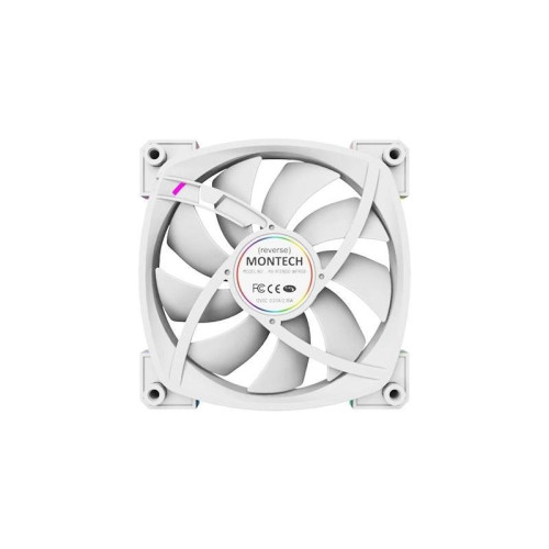 Вентилятор для корпуса Montech RX120 Reverse ARGB 120х120x25 белый 4-pin 27дБ (RX120 PWM WHITE) Ret [RX120 PWM WHITE]