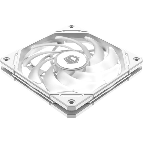 Кулер для корпуса/ Case Cooler ID-COOLING NO-12015-XT ARGB SNOW (120x120x15mm, 4-pin PWM, ARGB, 54.6CFM, 31.2dBA, 2000RPM, White)