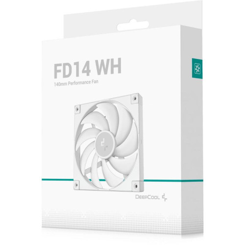 Вентилятор для корпуса Deepcool FD14 140х140x25 белый 4-pin 25.6дБ (R-FD14-WHNPN1-G) Ret [R-FD14-WHNPN1-G]