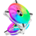 Кулер для корпуса/ Case Cooler Corsair iCUE QL140 RGB 140mm (140x140x25mm, 4-pin PWM, RGB, 50.2CFM, 26dBA, 1250RPM, White, 2pcs)