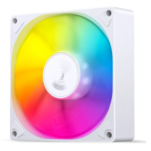 Кулер для корпуса/ Case Cooler JONSBO SL-925W (92x92x25mm, 4-pin PWM, ARGB, 38.2CFM, 33.8dBA, 2200RPM, White)