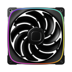 Вентилятор корпусный/ Case Cooler Geometric Future Squama 2503RB-14 Reverse (140x140x25mm, 4-pin PWM, ARGB, 71.8CFM, 34.0dBA, 2100RPM, Black)