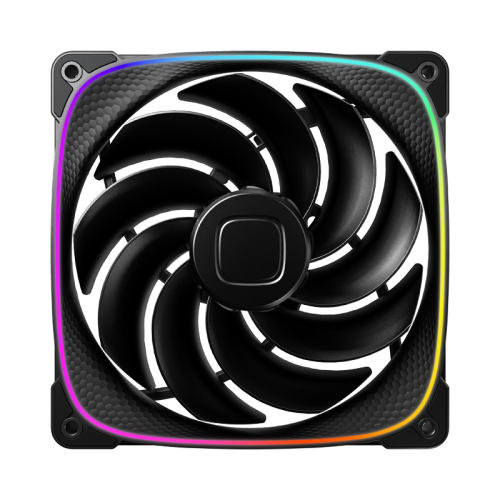 Вентилятор корпусный/ Case Cooler Geometric Future Squama 2503RB-14 Reverse (140x140x25mm, 4-pin PWM, ARGB, 71.8CFM, 34.0dBA, 2100RPM, Black)