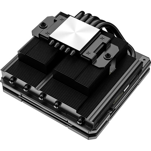 Кулер для процессора/ CPU Cooler ID-COOLING IS-55 BLACK (150W, 4-pin PWM, 55mm, Al/Cu, 5x6mm, 1x120mm, 54.6CFM, 31.2dBA, 2000RPM, S: 1851/1700/1200/115X, AM5/AM4, Black)